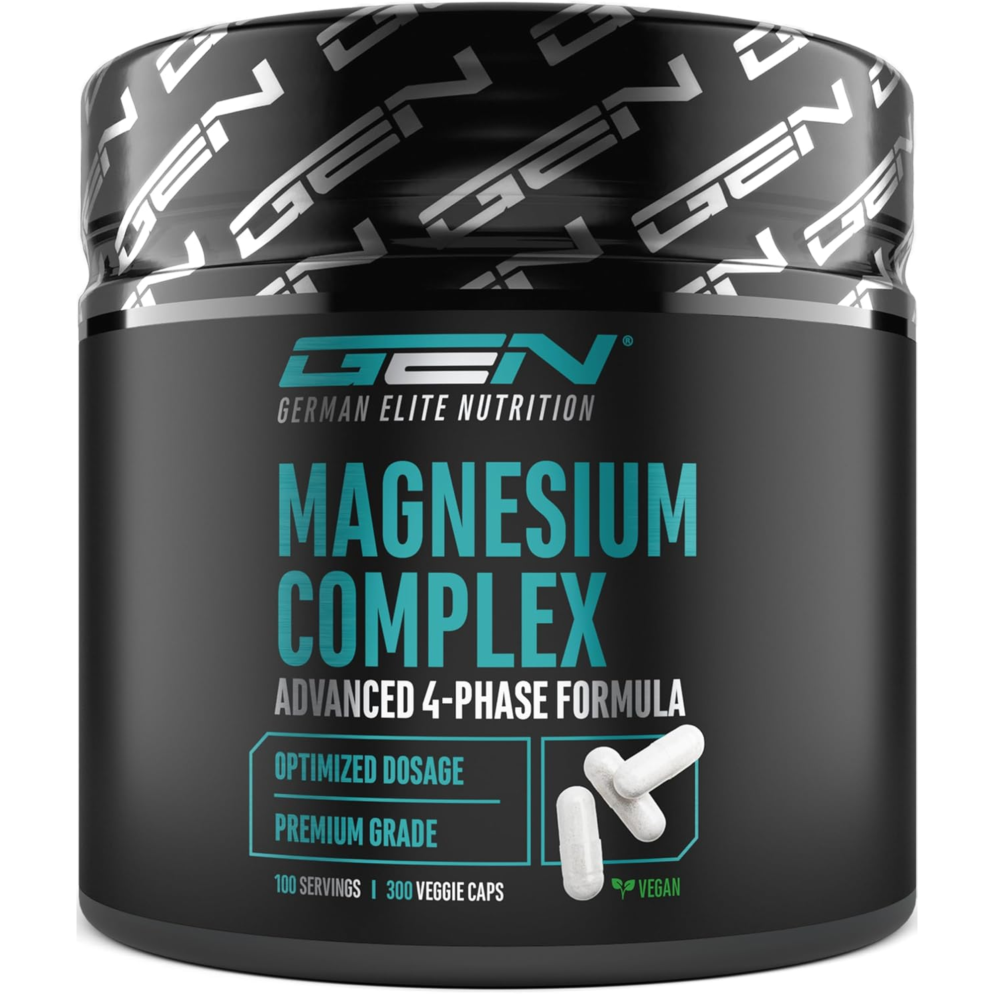 GEN Magnésium Complexe 300 gélules pot vue de face