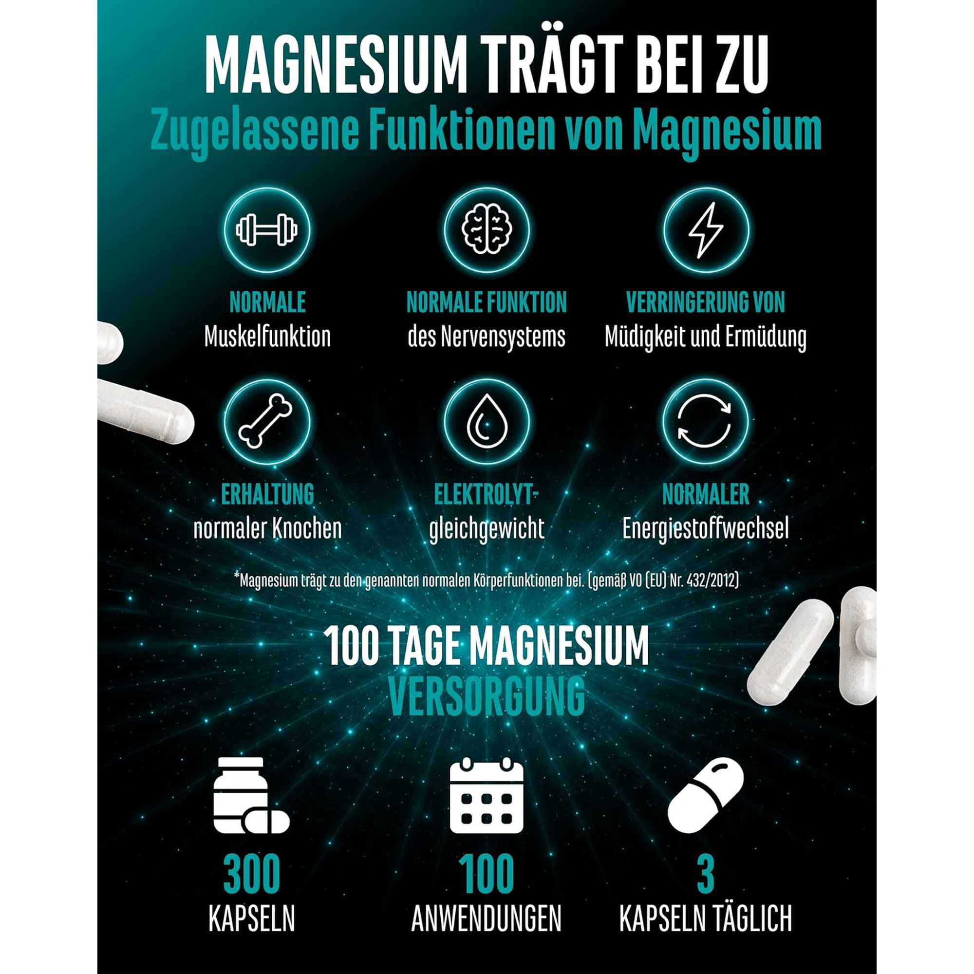 Le magnésium contribue à une fonction musculaire, un système nerveux et un métabolisme énergétique normaux