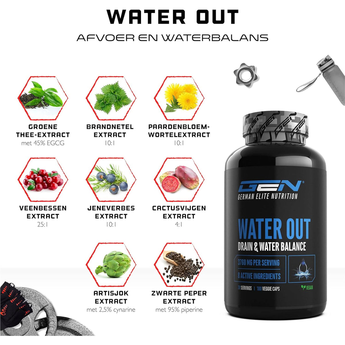 Water Out Complex | 180 gélules | German Elite Nutrition