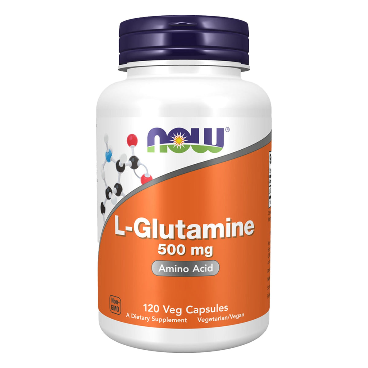 L-Glutamine 500mg | 120 Gélules | NOW Foods
