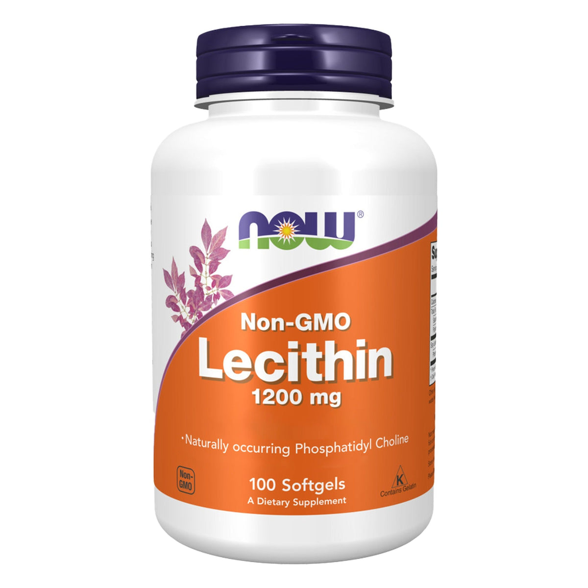 Lécithine 1200 mg | 100 Capsules molles | NOW Foods