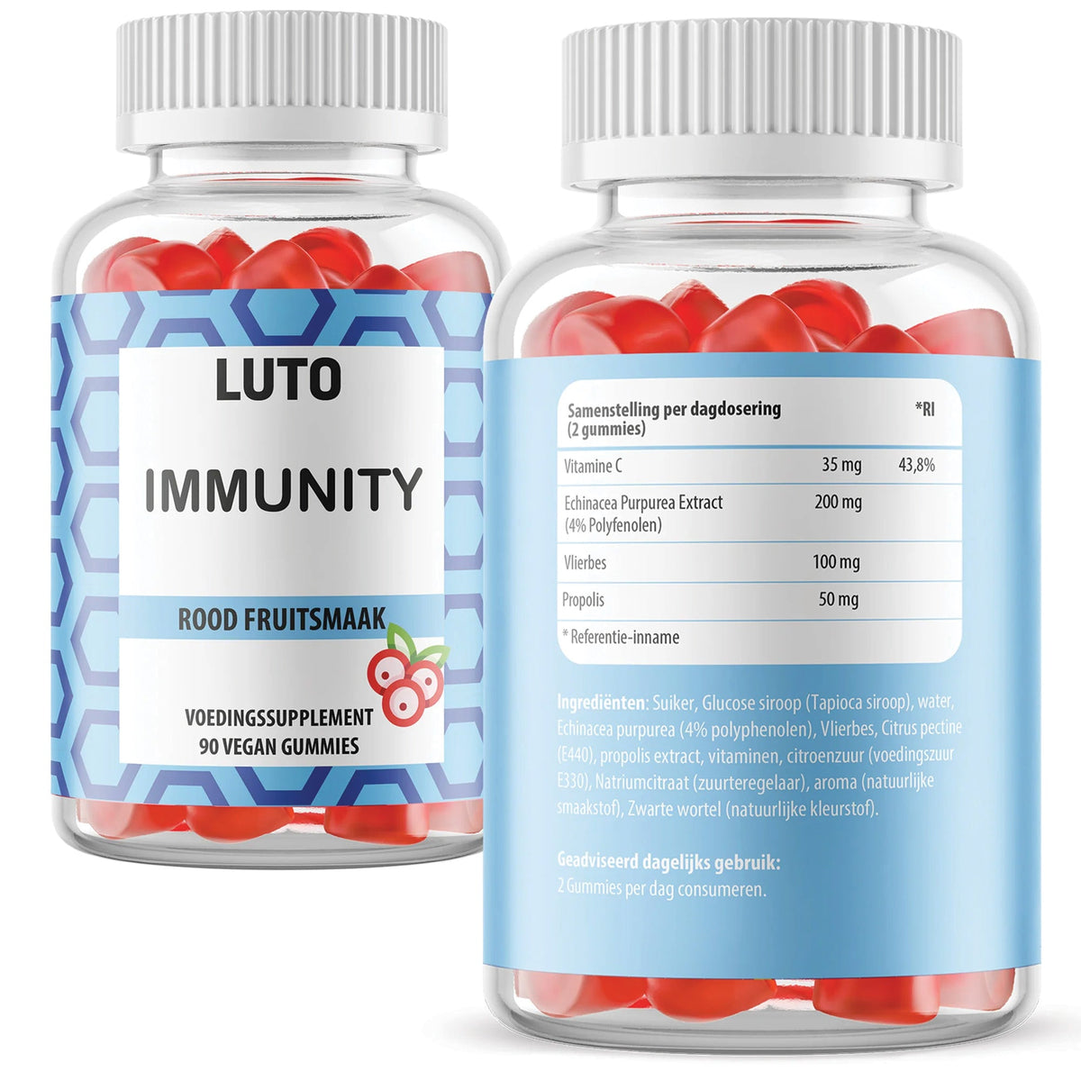 Étiquette Immunity LUTO Supplements