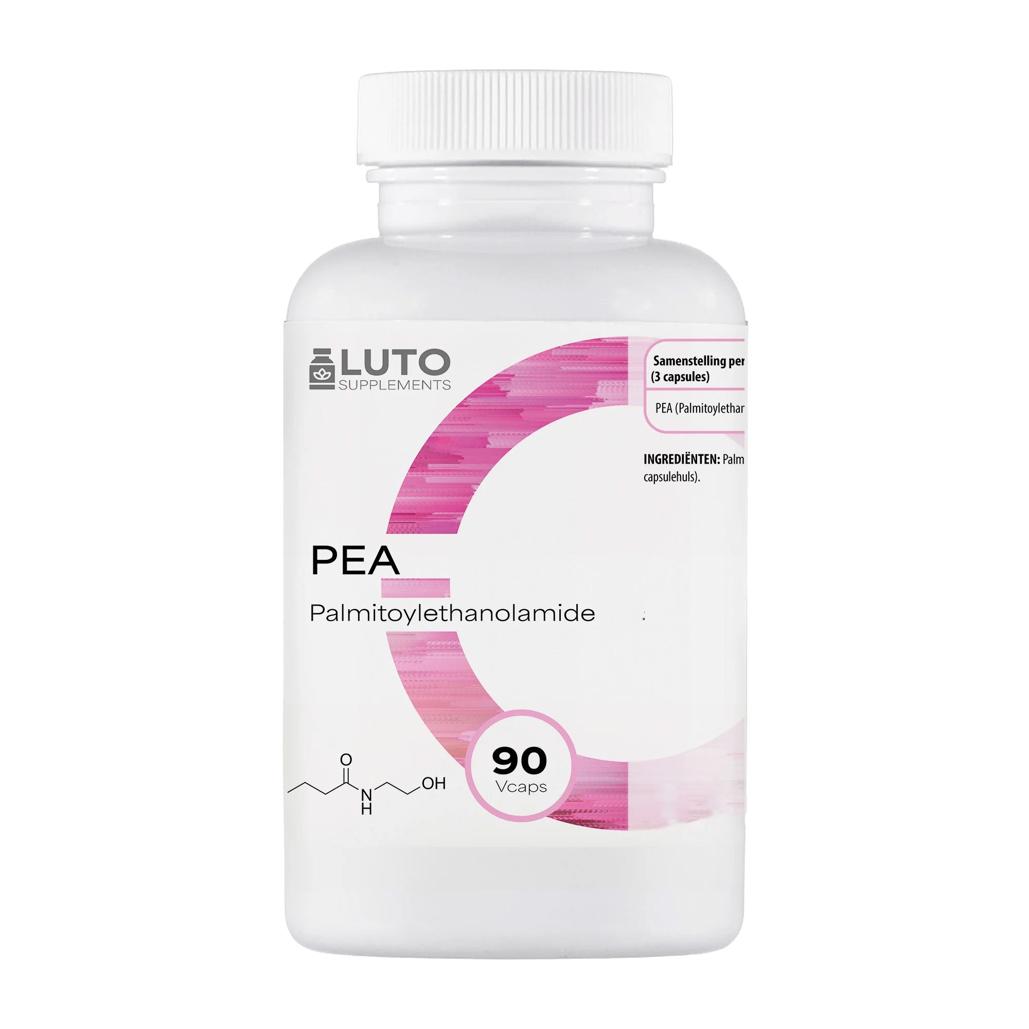 LUTO Supplements PEA Palmitoyléthanolamide 1200mg 90 gélules vegan | acheter en France et en Belgique