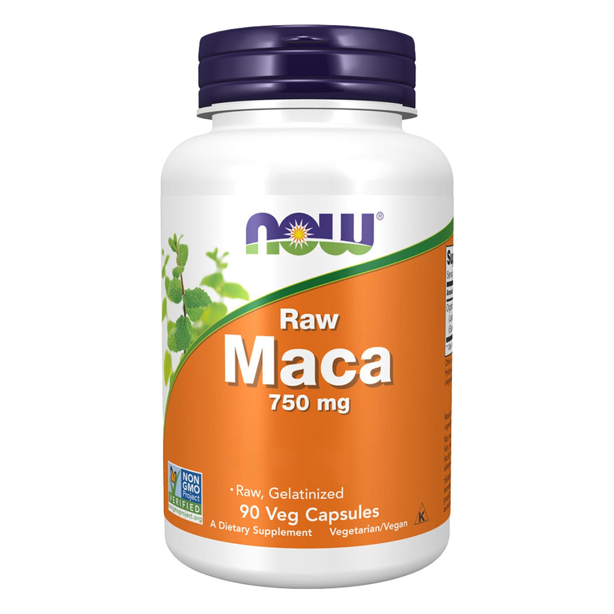 Maca Concentré 6:1 750mg RAW | 90 Gélules | NOW Foods