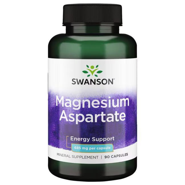 Swanson Magnésium Aspartate - 685 mg - 90 Gélules