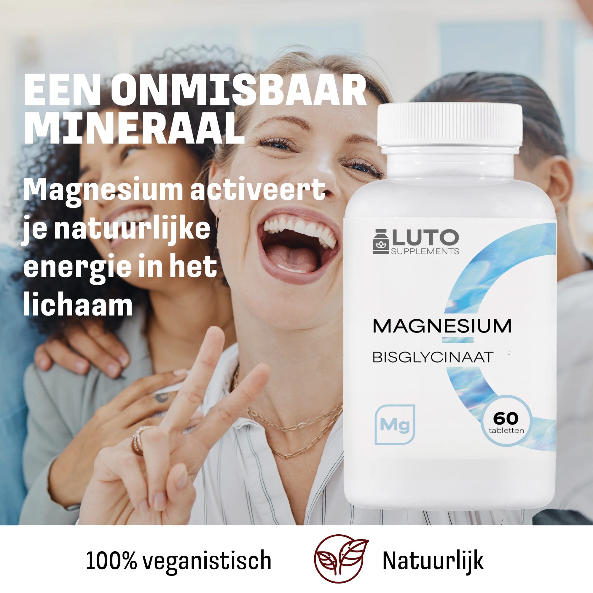 Magnésium Bisglycinate LUTO Supplements pour les muscles et la détente - soutien quotidien sous forme de comprimés