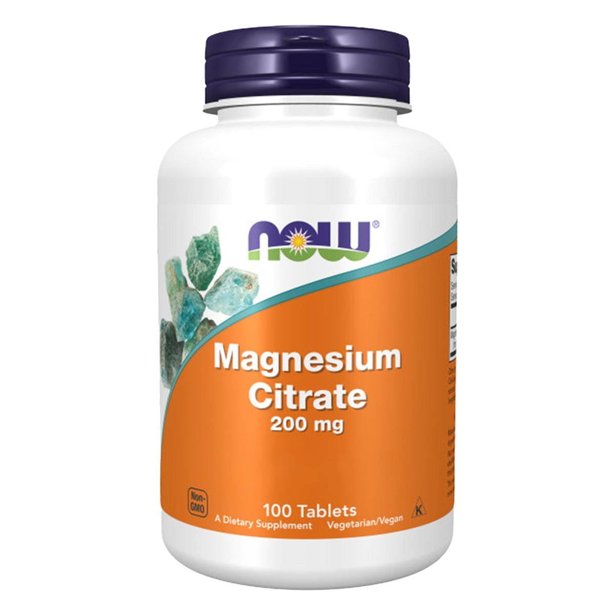 Citrate de Magnésium 200 mg | 100 Comprimés | NOW Foods