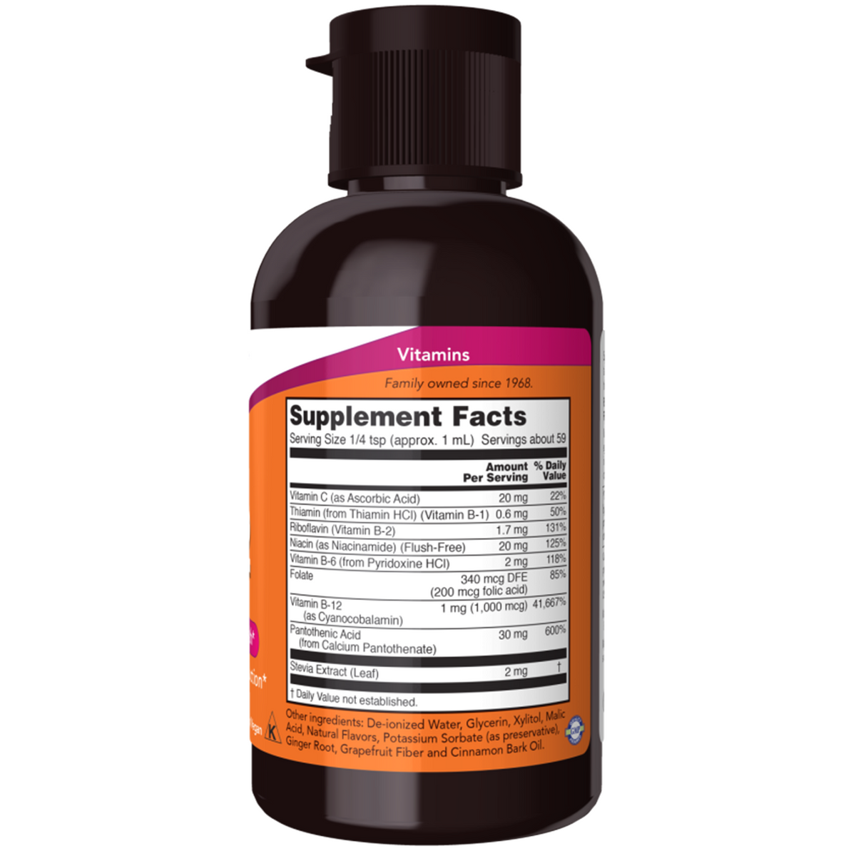 Complexe Vitamine B12 Liquide | 59 ml | NOW Foods