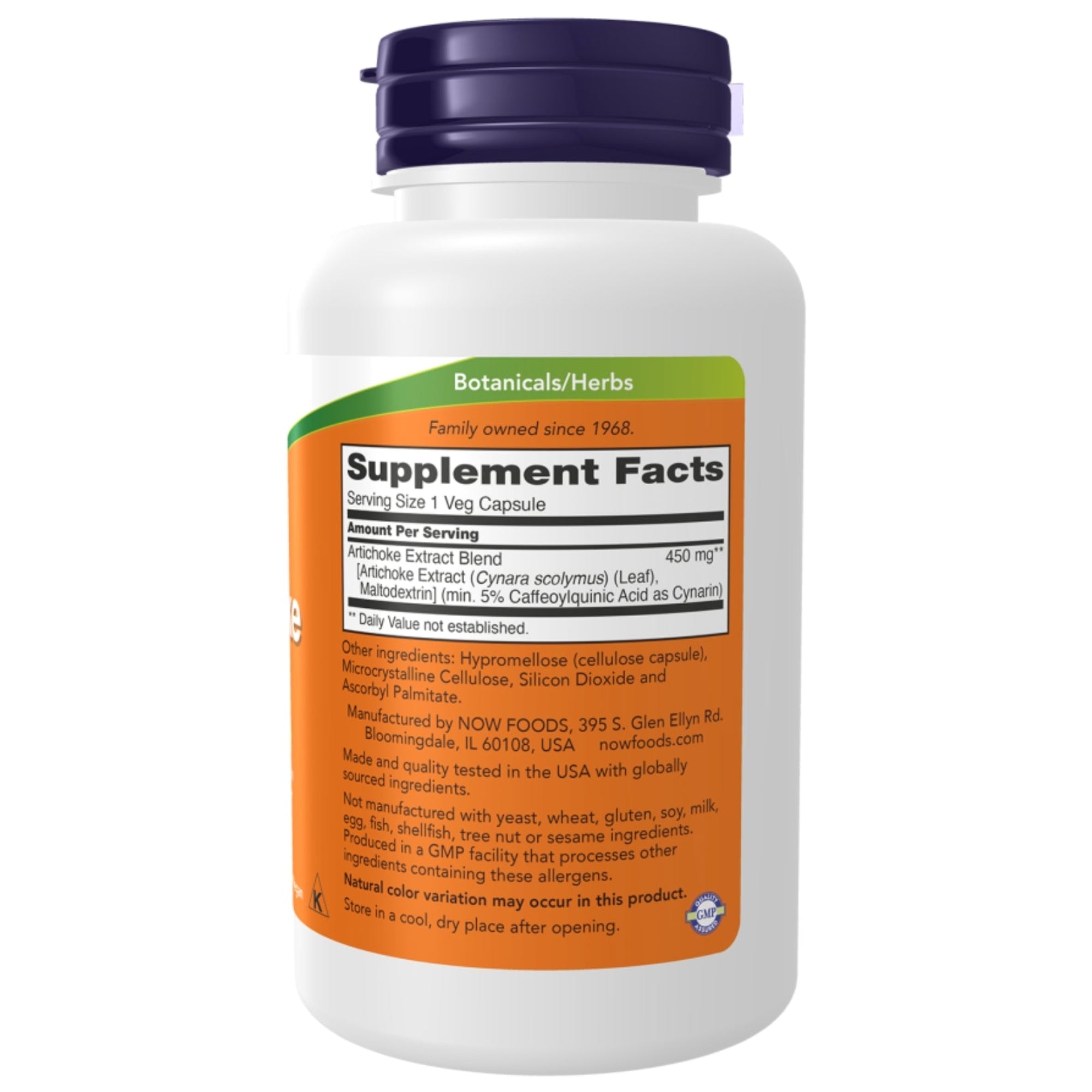 Extrait d'Artichaut 450 mg | 90 gélules | NOW Foods