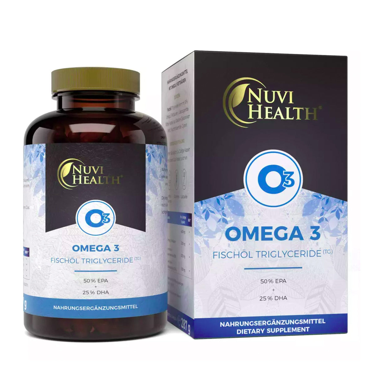 Huile de poisson Oméga 3 forme triglycéride | 240 Gélules | Nuvi Health