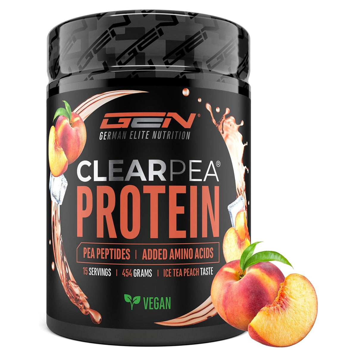 ClearPea Protéine Végane Claire saveur thé glacé pêche
