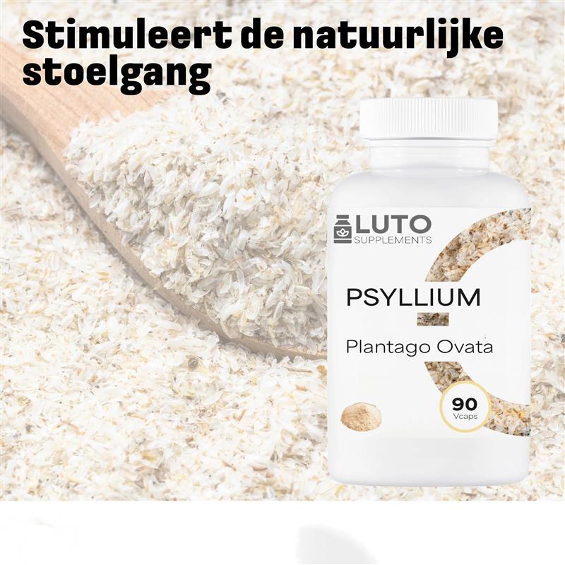 LUTO Psyllium gros plan sur les fibres de psyllium - fibres de Plantago ovata pour le transit