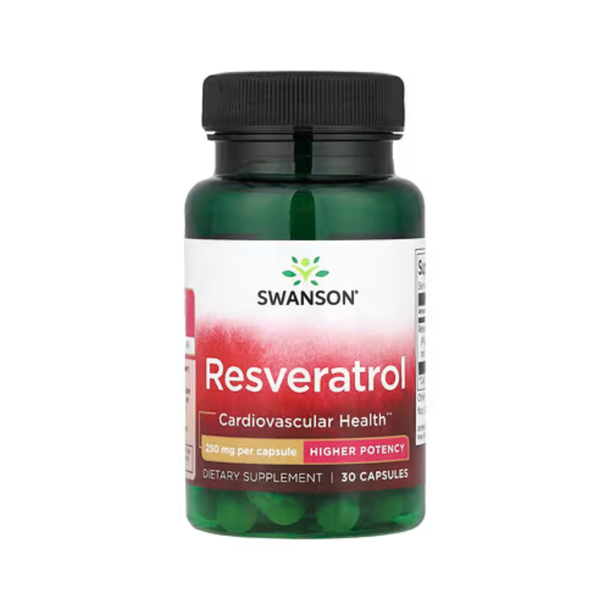 Swanson Resvératrol 250 mg 30 gélules - complément alimentaire