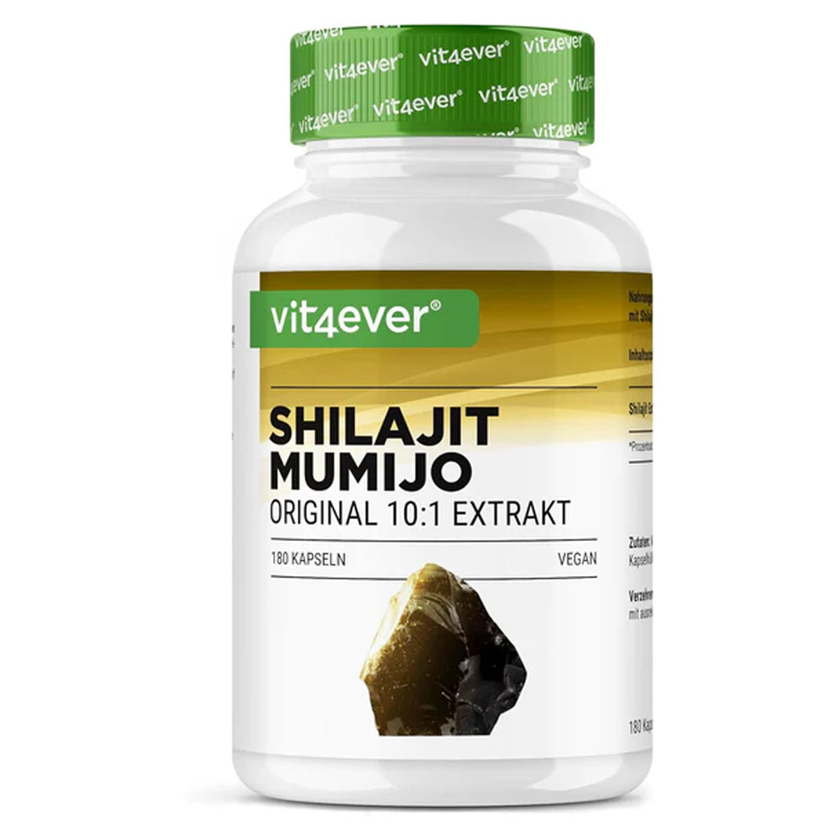 Vit4ever Extrait de Shilajit Mumijo 1500 mg 180 gélules - complément à base de plantes | acheter en France