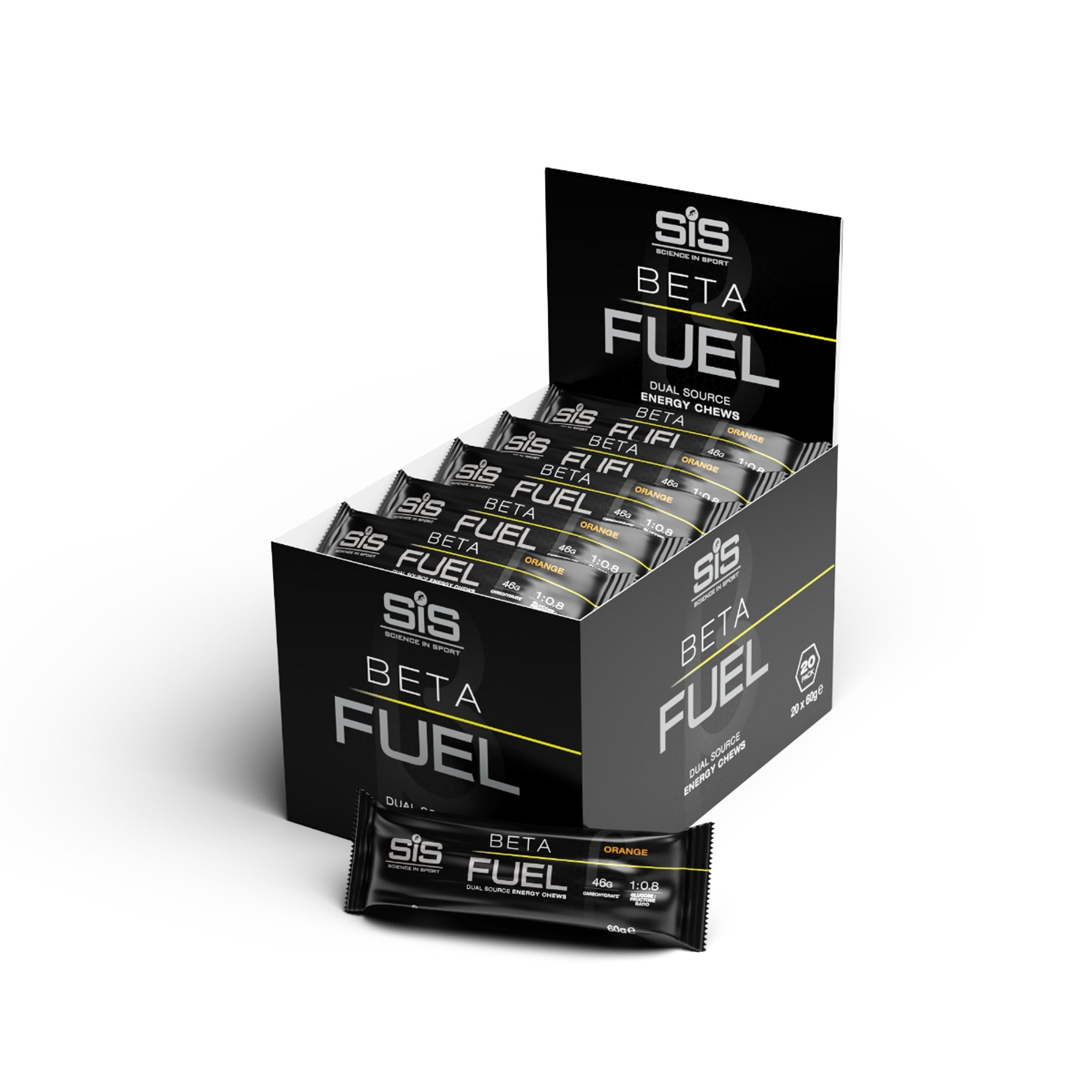SiS Beta Fuel Energy Chew Bar Orange emballage