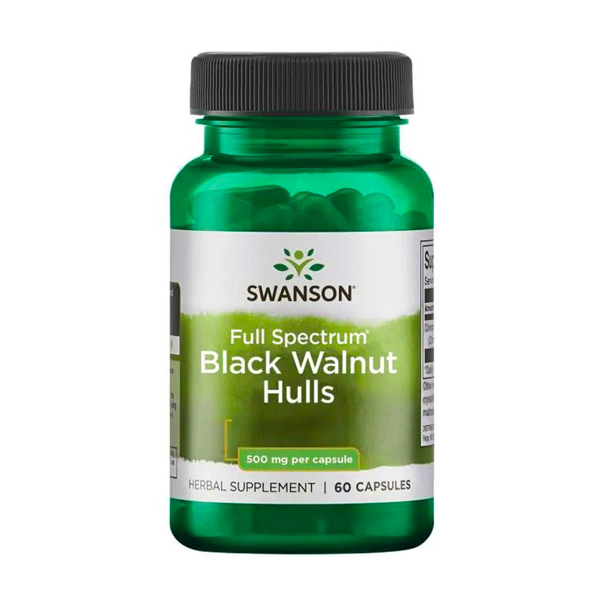 Swanson Brou de noix noire 500 mg 60 gélules - complément alimentaire