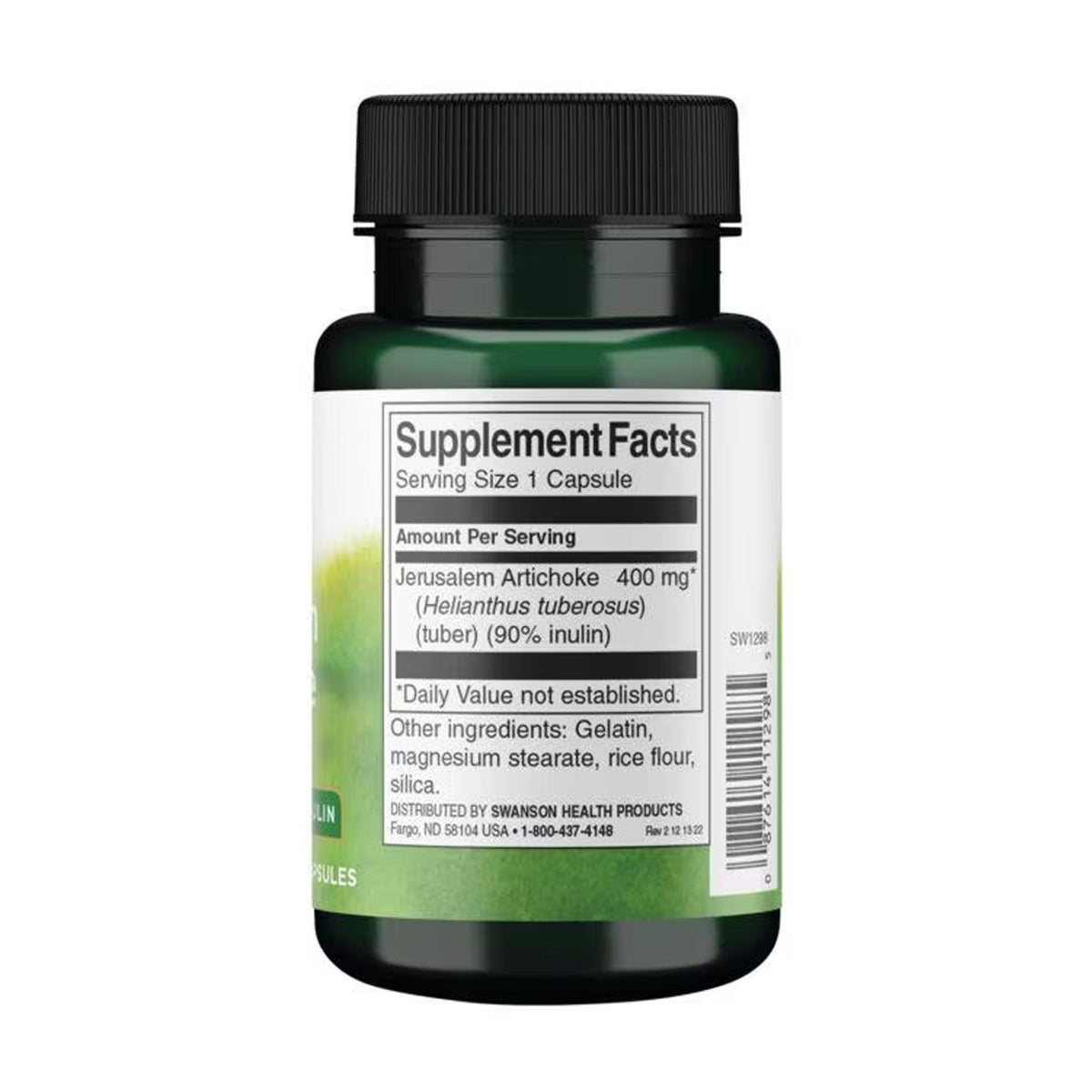 Swanson Topinambour 400 mg 60 gélules - complément alimentaire