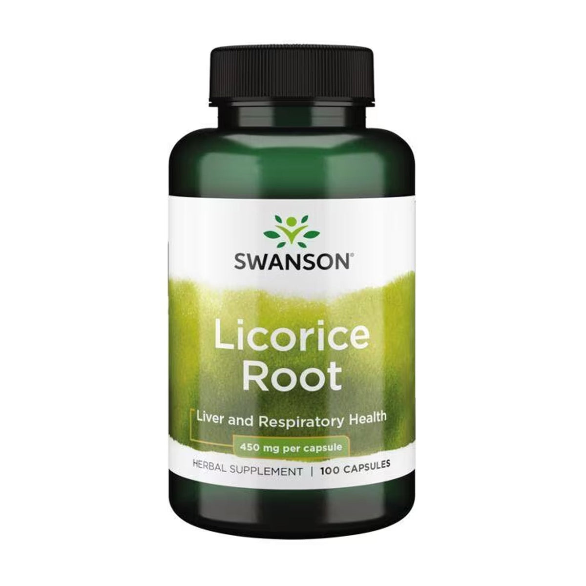 Swanson Racine de réglisse 450 mg 100 gélules - complément alimentaire